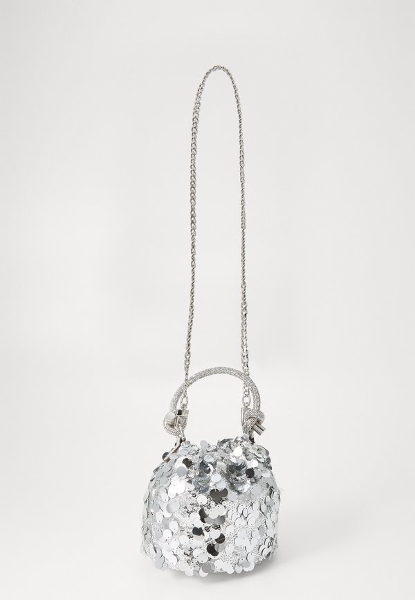 HOLIDAY SHINE TOP HANDLE POUCH - Handbag - silver3