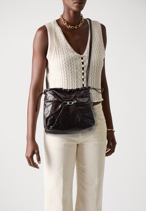 SCRUNCH BUCKET - Cross body bag - brown