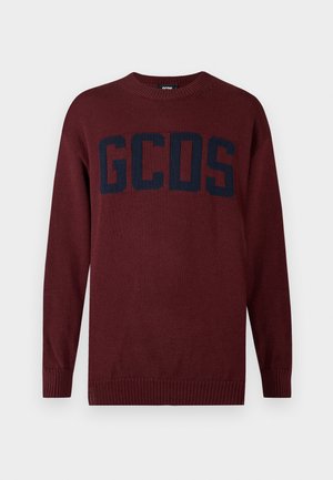 LOGO REGULAR SWEATER - Džemper - burgundy
