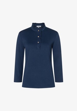 More & More, MORE & MORE FEMININES 3/4 ARM SHIRT, RÜSCHENKRAGEN - T-shirt à manches longues - classic blue