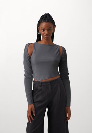 Long sleeved top - dark grey