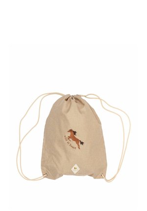 STRING - WILD AT HEART - Drawstring sports bag - caramel
