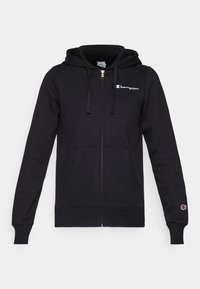 ICONS FULL ZIP HOODIE SMALL LOGO - Sudadera con cremallera - black