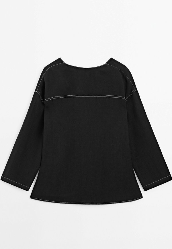 FLOWING WITH CONTRAST SEAMS - Blouse2