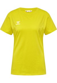 Hummel - T-shirt basic - blazing yellow Miniatuurafbeelding 1