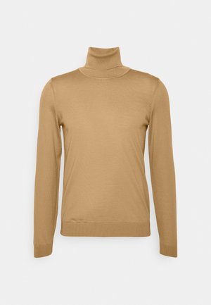 Maglione a collo alto in morbido tessuto a maglia, con maniche lunghe, una vestibilità aderente e polsini a costine per un tocco di dettaglio.