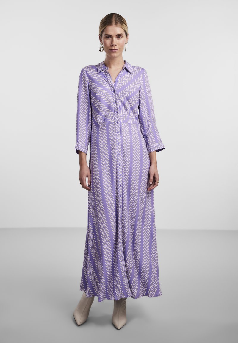 YAS YASSAVANNA LONG SHIRT - Vestido comprido - bougainvillea/boho