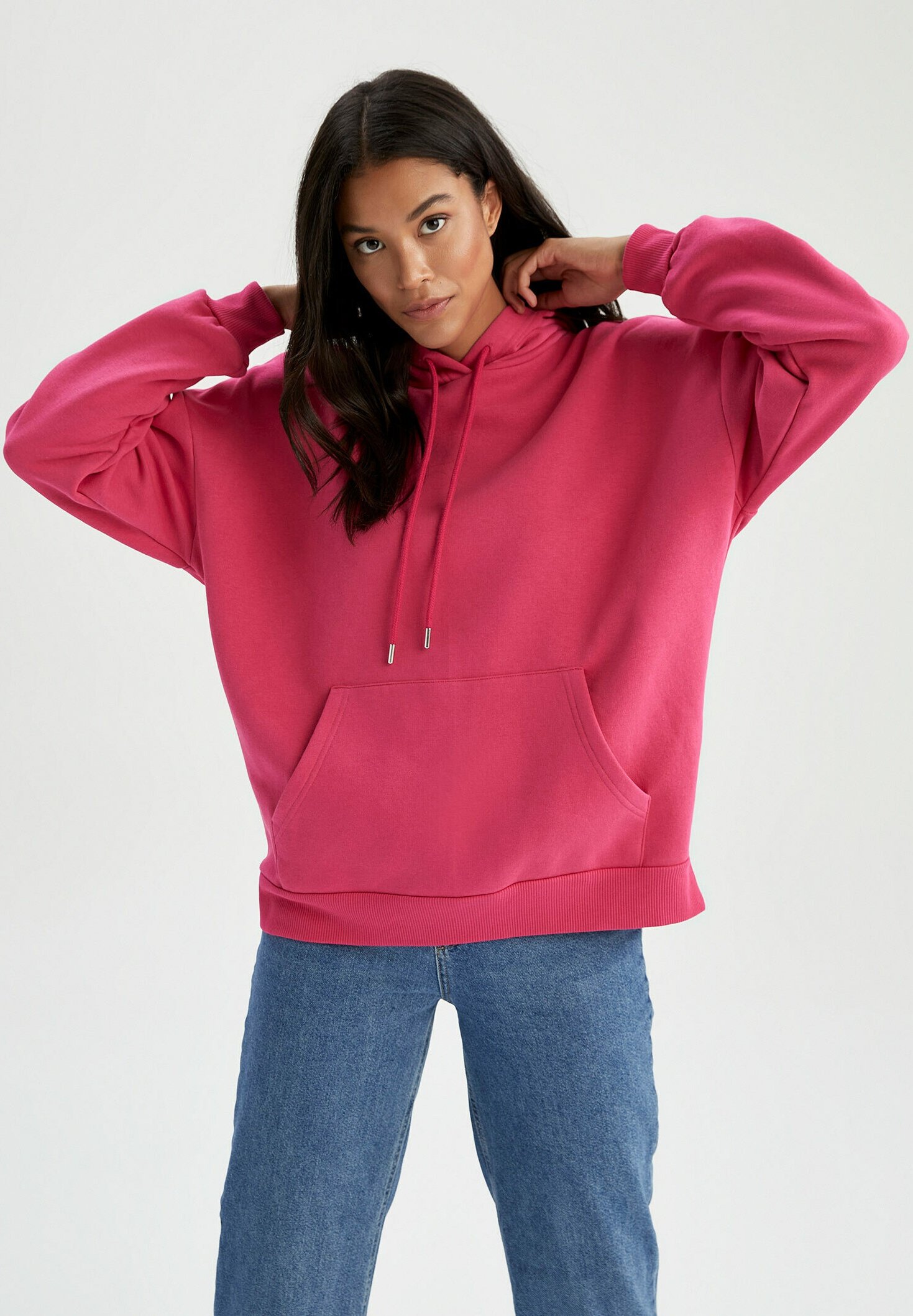 DeFacto Hoodie - pink/mottled pink 