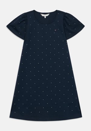 FESTIVE STUD ALINE DRESS - Rochie din jerseu - dark night navy