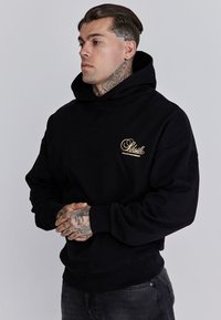 SIKSILK GRAPHIC - Mikina s kapucí - black