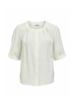 Object, SHIRT PLEATED - Blouse - cloud dancer