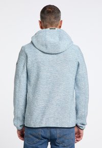 Schmuddelwedda PHILON - Sweater met rits - hellblau melange