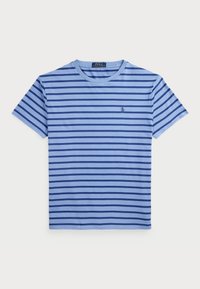 CUSTOM SLIM FIT STRIPED JERSEY T-SHIRT - T-shirt imprimé - channel blue/old royal