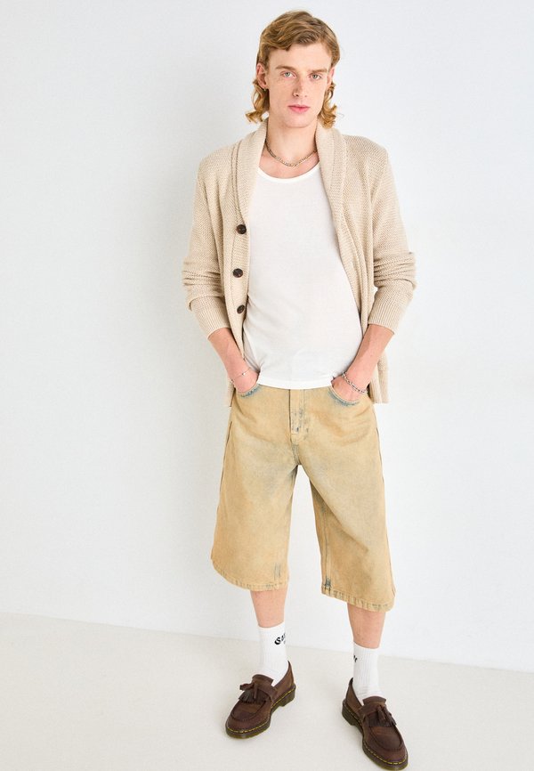 SLHRICHARD  SHAWL NECK - Cardigan - oatmeal2