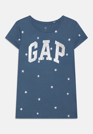 GAP LOGO GIRLS - Tričko s potlačou - blue