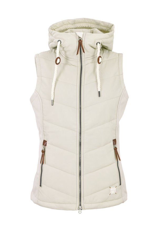 STEPPWESTE MIT STRETCHEINSÄTZEN  - Weste - creme