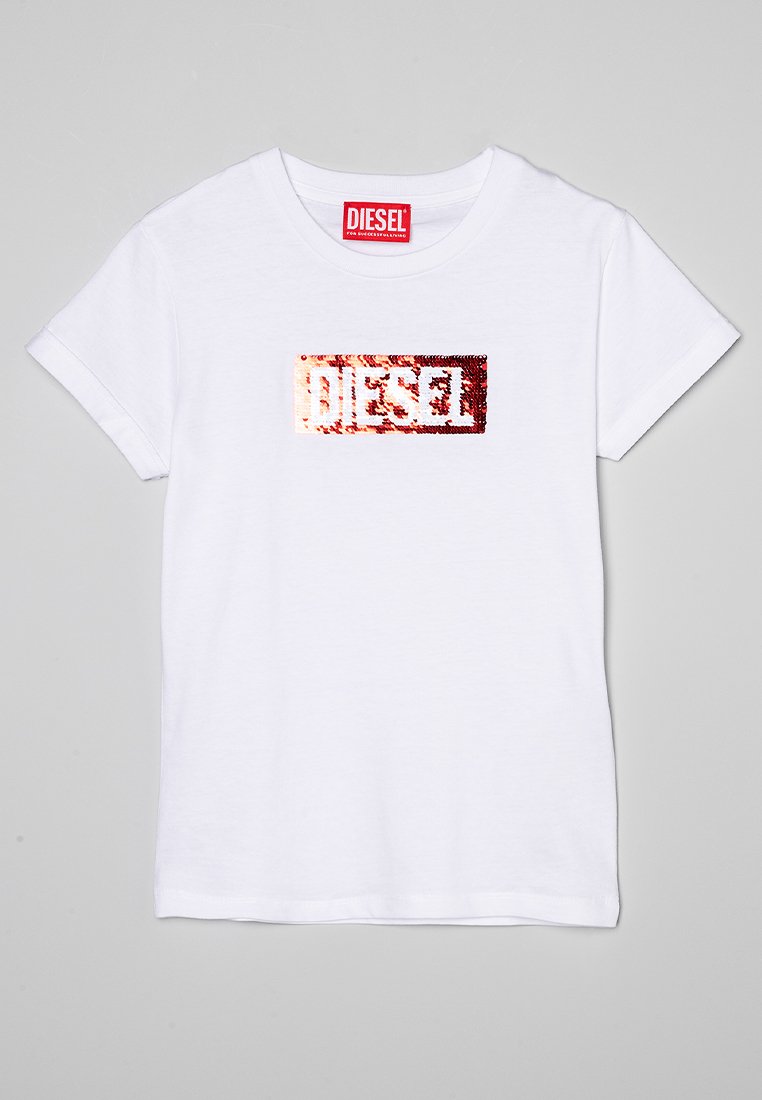 Diesel T-shirt print wit