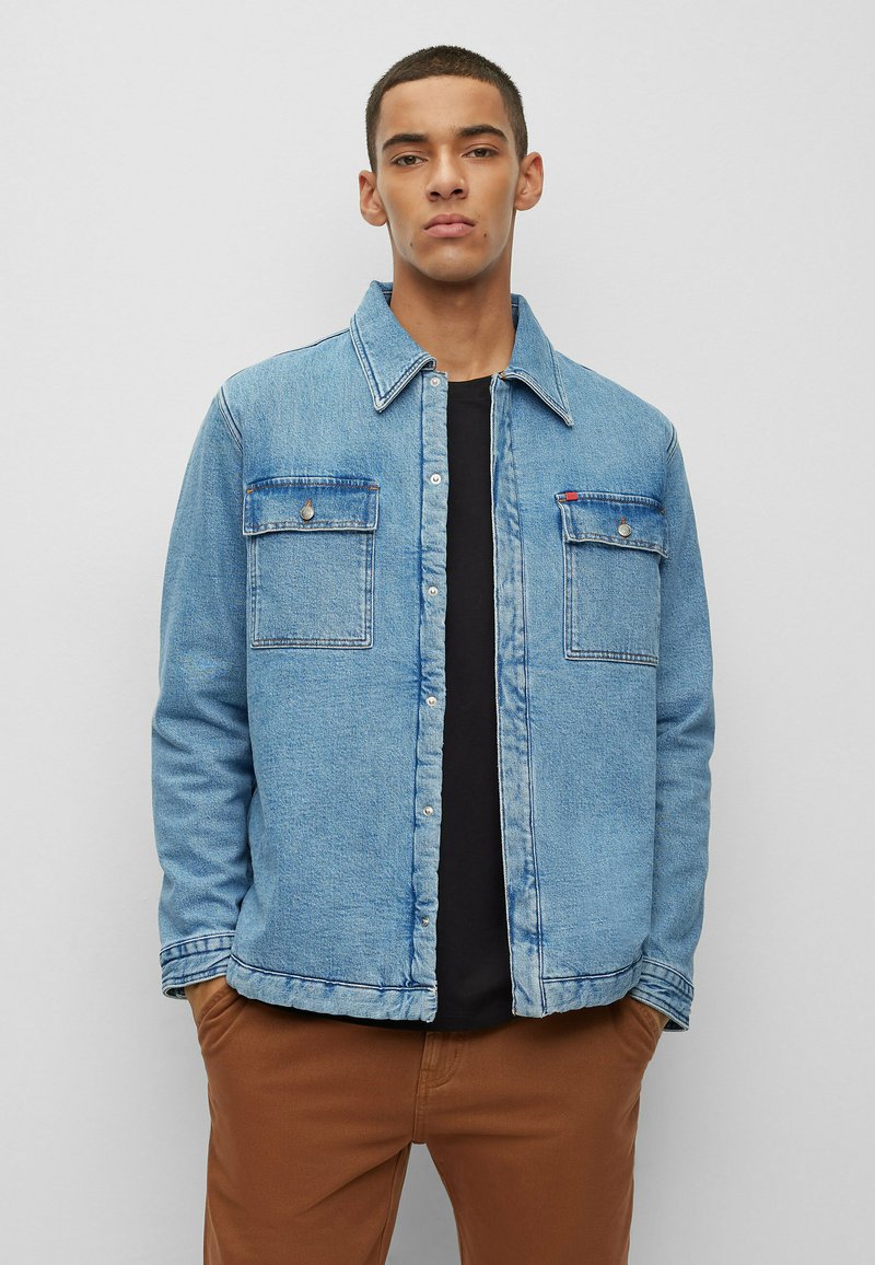 Hevò Men's Casalvecchio Wool Blend Jacket Blue