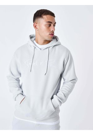 À SIGNATURE - Hoodie - argent clair   blanc