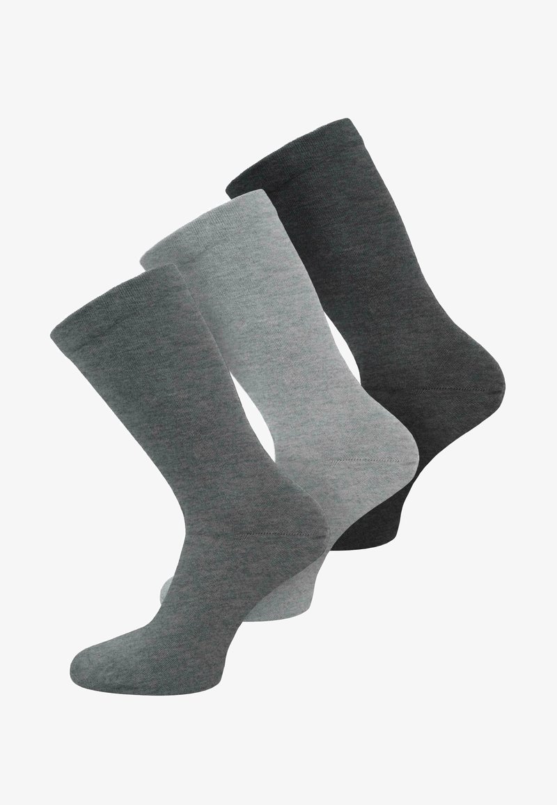 Normani 3 PAAR MIT KOMFORTBUND - Socken - hellgrau/mittelgrau/dunkelgrau