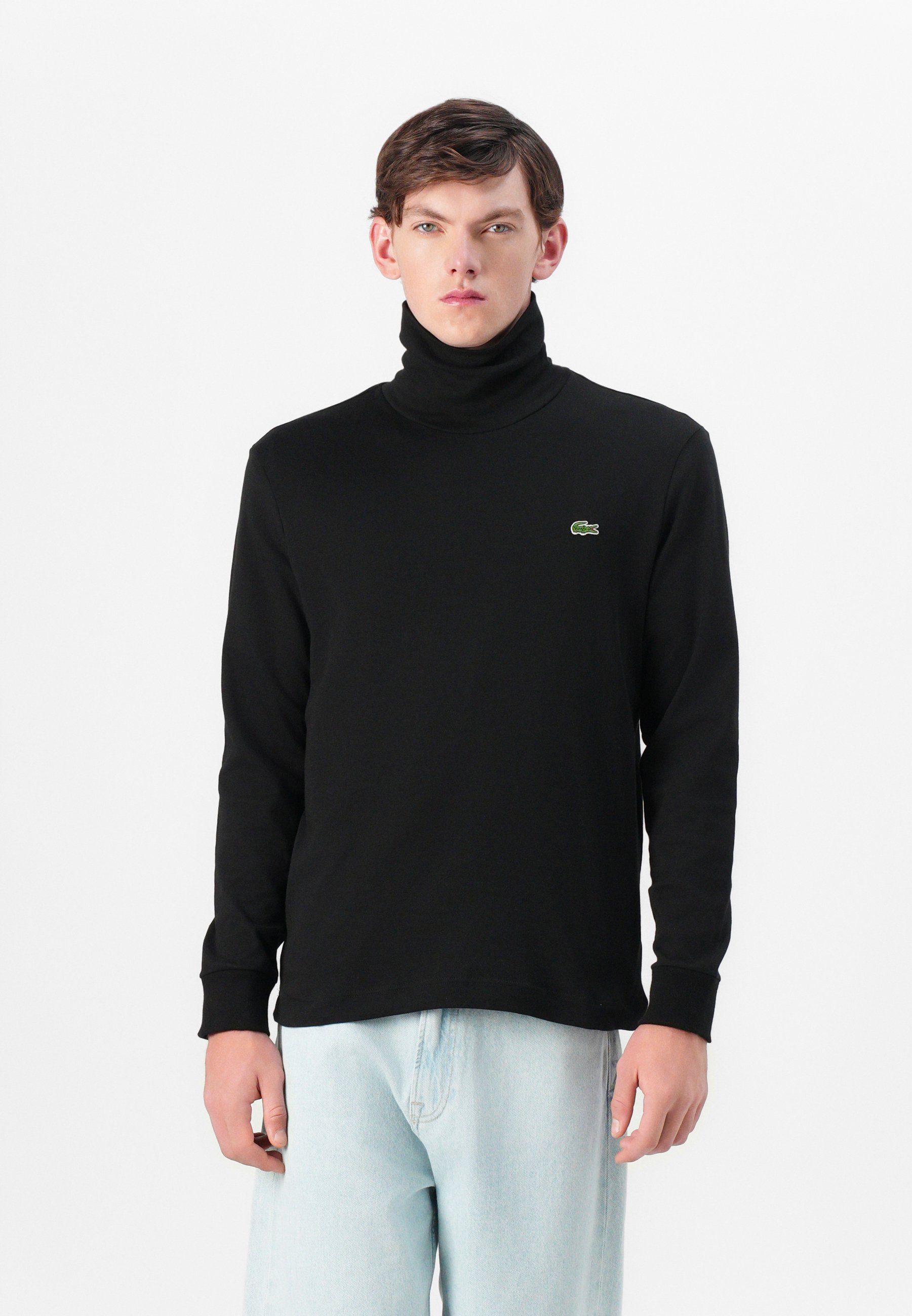 Vintage Lacoste Sweater Rollkragen Lacoste T-Shirt Aus Baumwolle