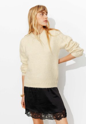 PULL COL ROND - Pullover - ecru