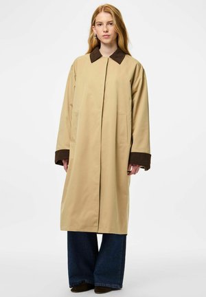 PCJORMA LANGE - Klassisk kåpe / frakk - travertine