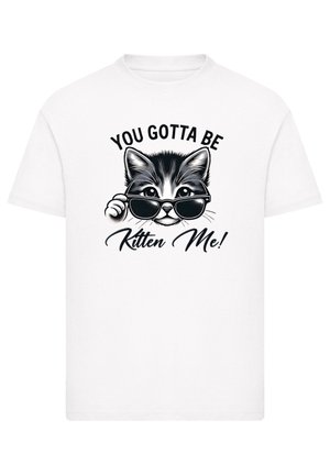 Print T-shirt - weiß