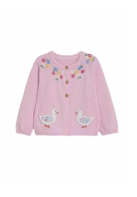 JoJo Maman Bébé - REGULAR FIT - CHARACTER - Gilet - pink duck applique pockets Image miniature 1