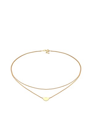 LAYER LOOK HEART - Halskette - gold-coloured