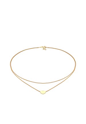 Elli LAYER LOOK HEART - Collier - gold-coloured