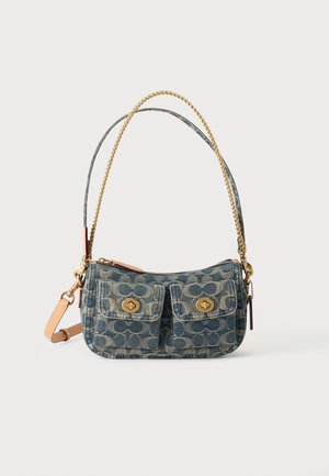COACH, EXCLUSIVE ORIGINALS SIGNATURE LOVED TWIN TURNLOCK WAVERLY BAG - Τσάντα χειρός - blue denim