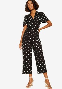 Friends Like These COLLAR BUTTON THROUGH CULOTTE REGULAR FIT - Overall / Jumpsuit - black