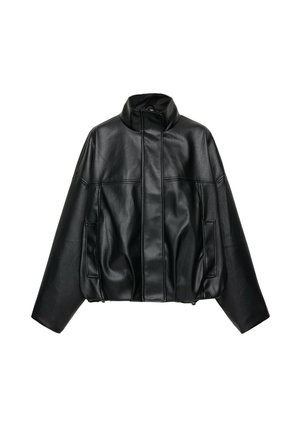 PULL&BEAR, Veste en similicuir - black