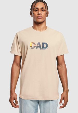 Merchcode FOR THE BEST DAD ROUND NECK - T-shirt z nadrukiem