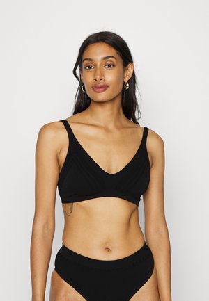 FIJI SEAMLESS TOP - Bikini pezzo sopra - black