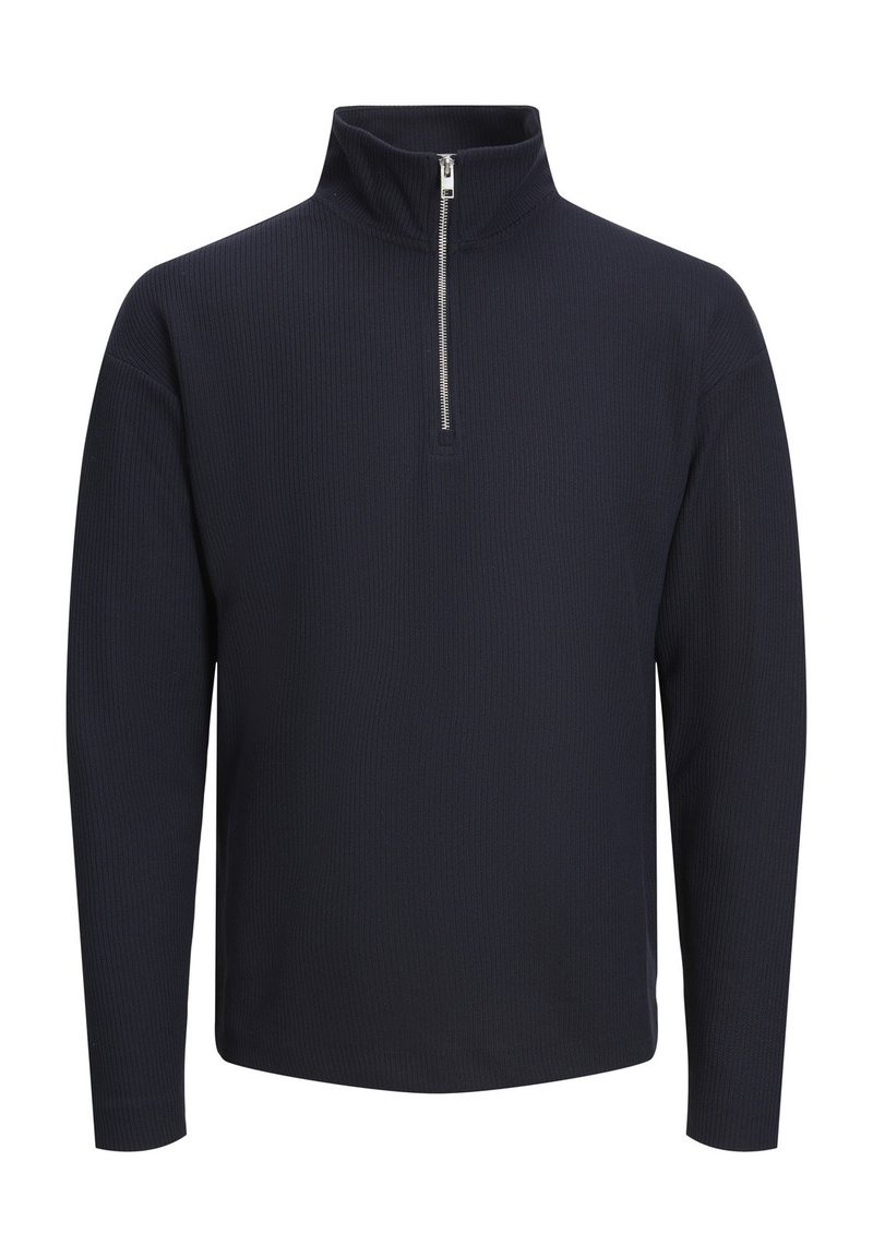 Jack & Jones JPRBLASEOUL STRUCTURE HALF ZIP  - Strickpullover - perfectnavy