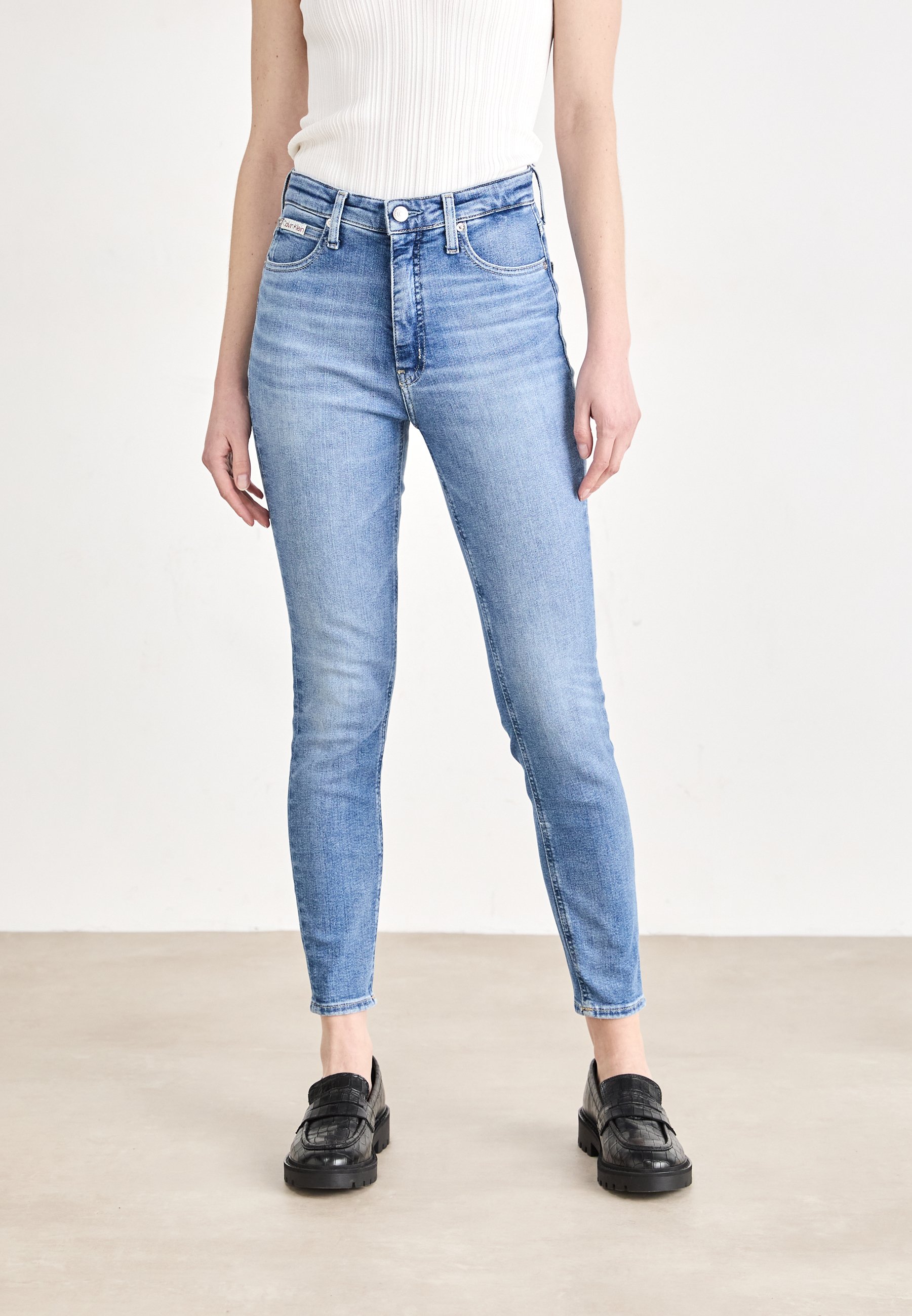 Calvin Klein Jeans HIGH RISE SUPER SKINNY ANKLE Jeans Skinny