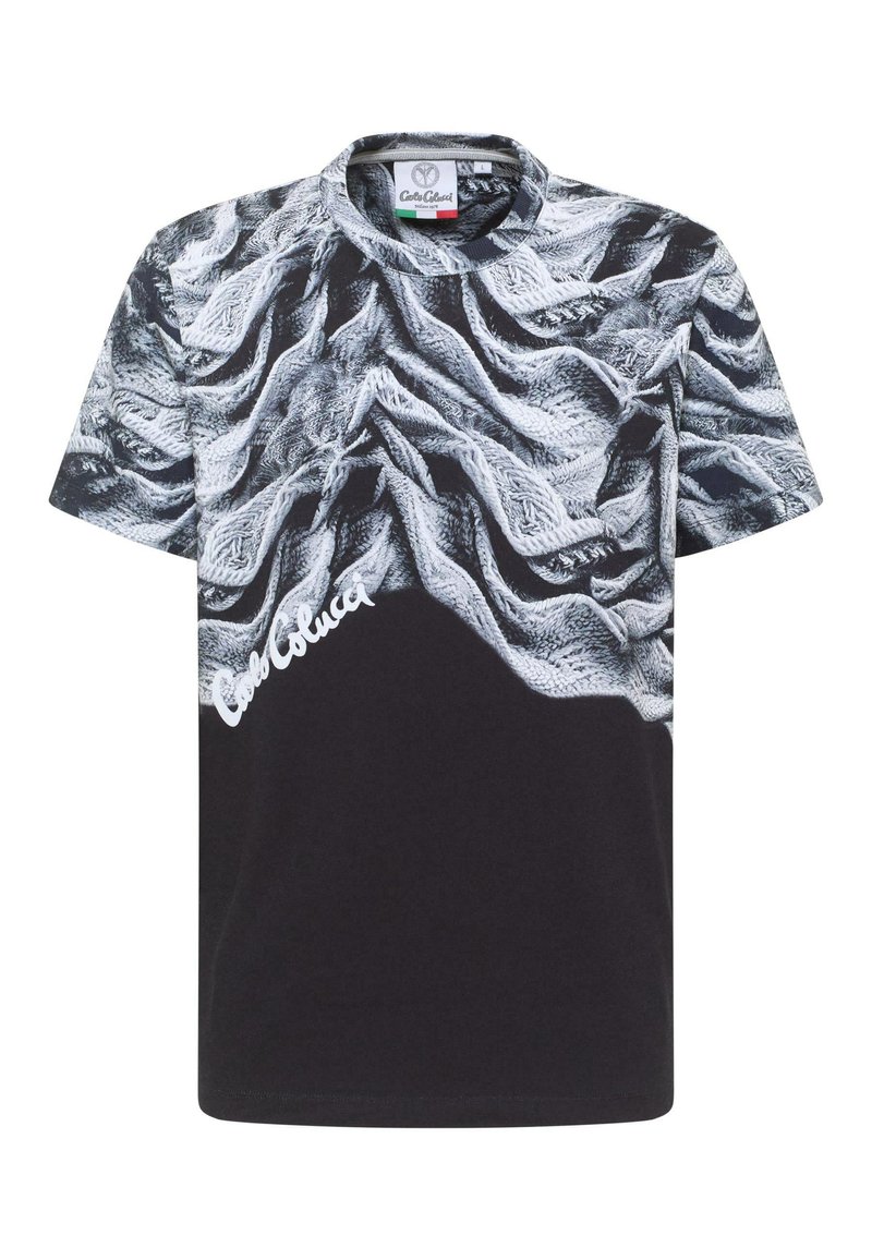 carlo colucci T-shirt print zwart