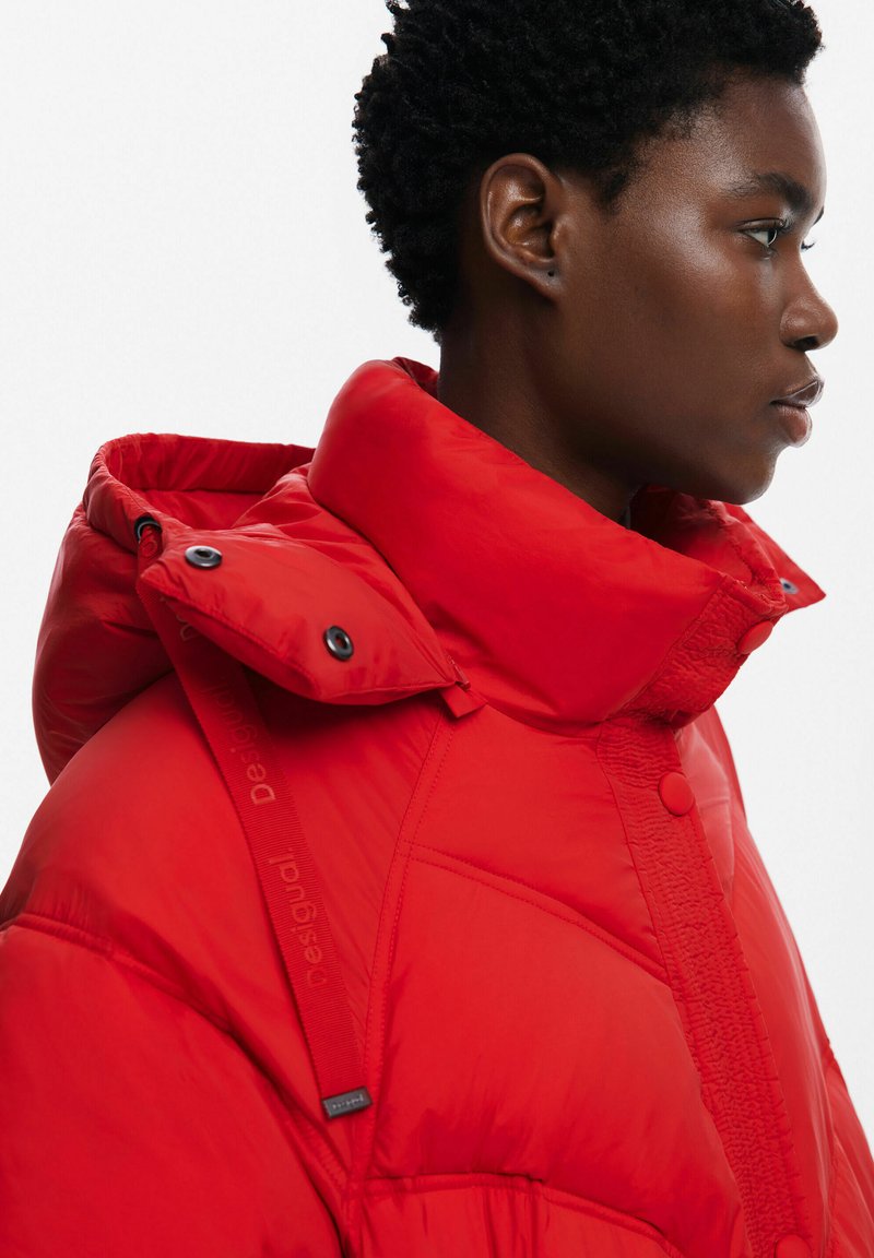 Abrigo Acolchado Desigual Abrigo Rosa Abrigo Largo Abrigos Mujer