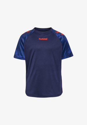 Hummel, UNISEX, granatowy melanż