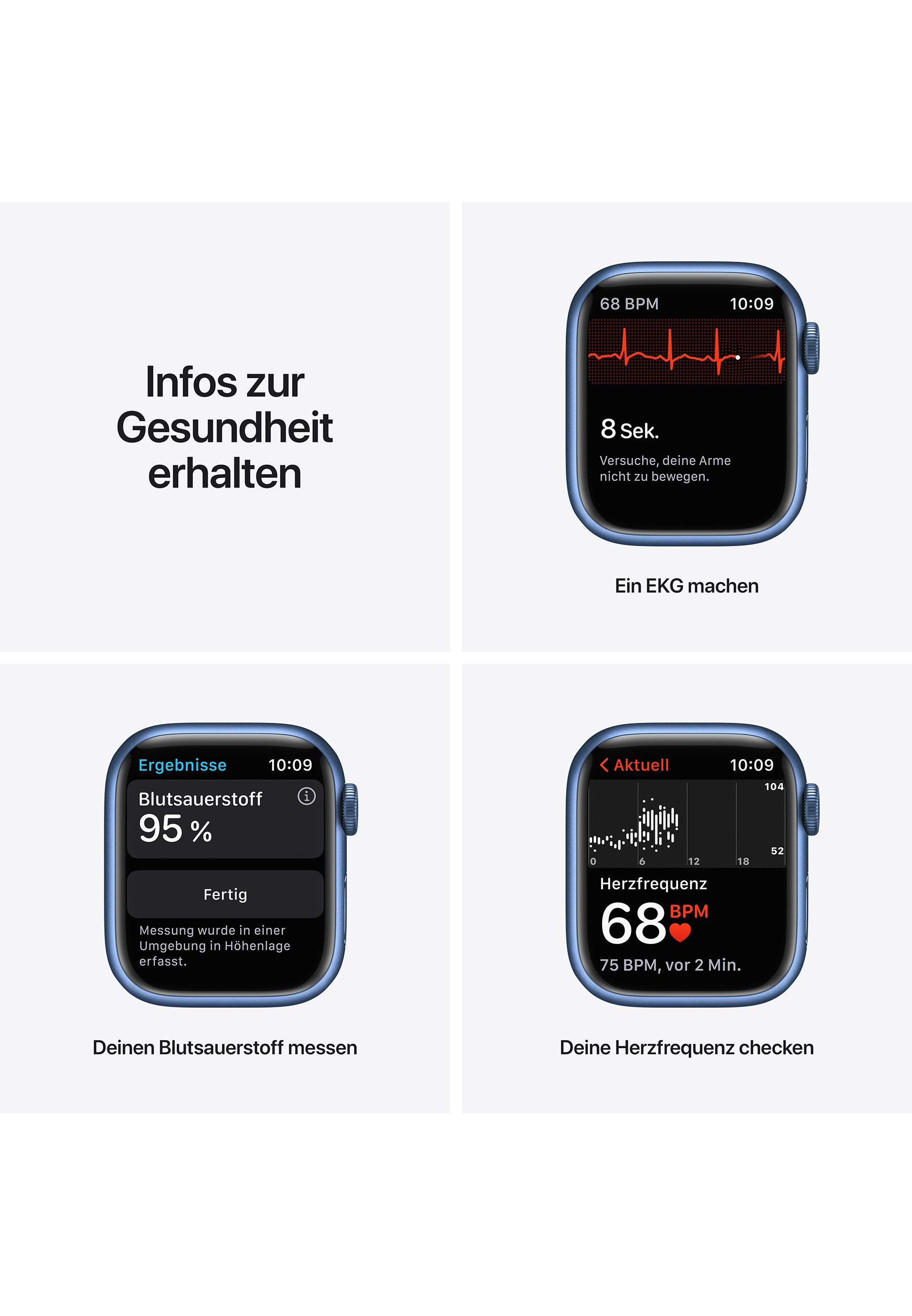Apple APPLE WATCH SERIES 7 41MM (GPS) - Smartwatch - blue/blu - Zalando