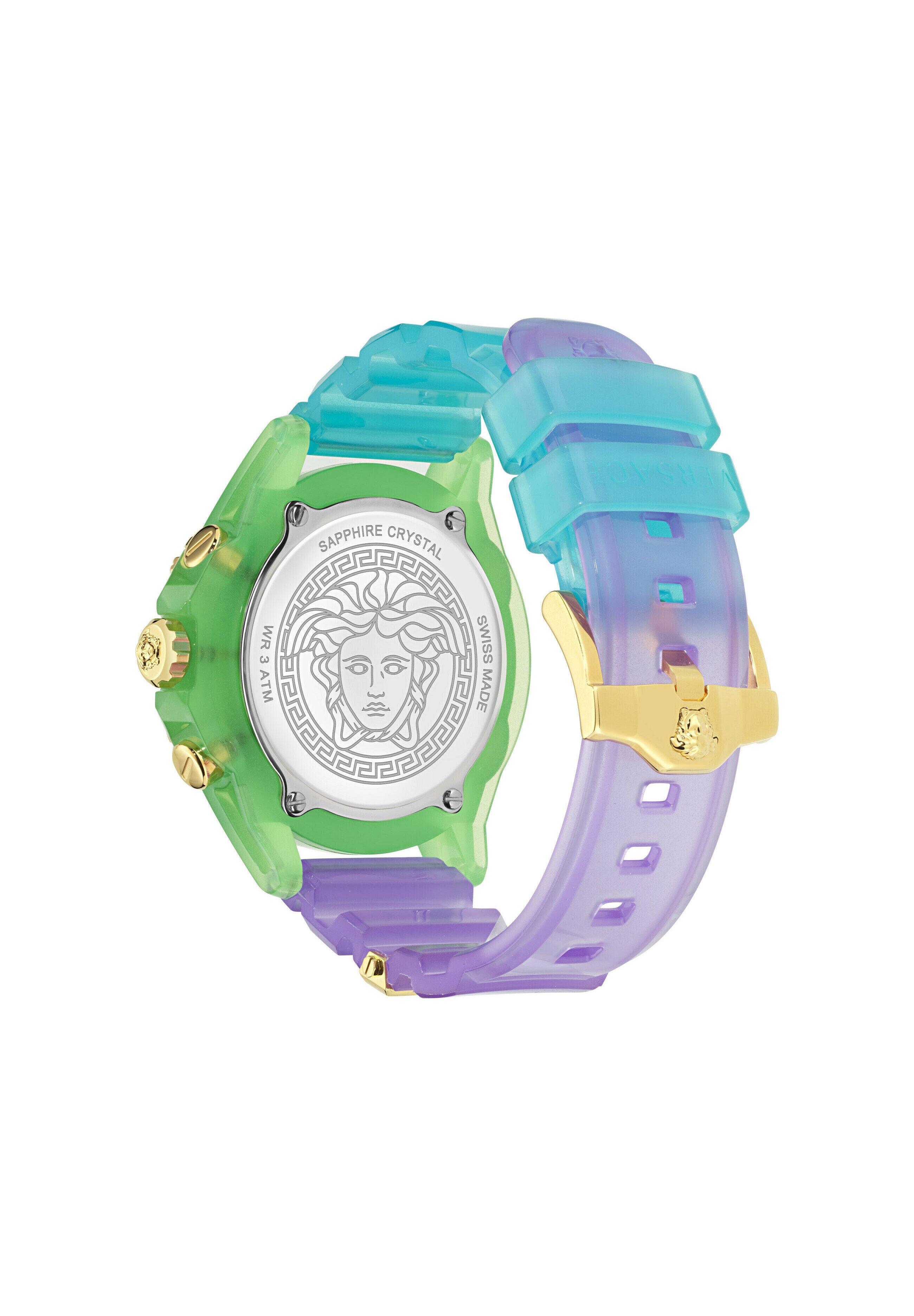 VERSACE⭐︎ ICON ACTIVEクロノグラフ時計 Versace ICON ACTIVE UNISEX - Zegarek chronograficzny/czarny