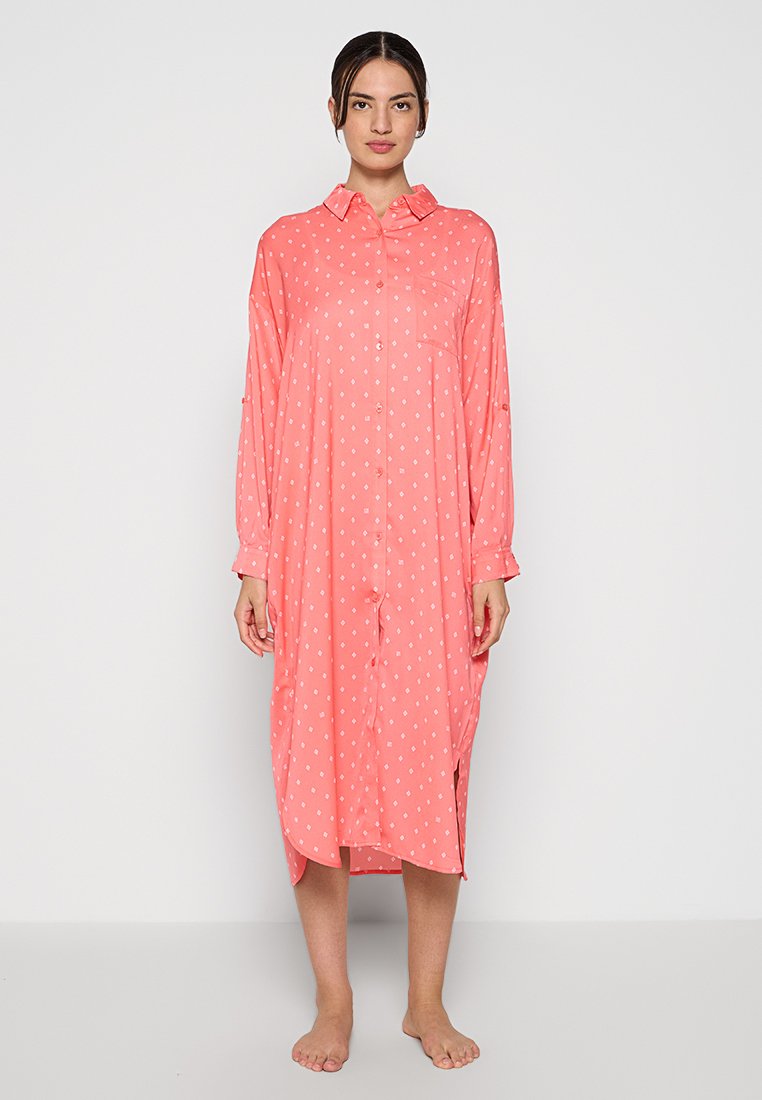 DKNY Loungewear Nachtjapon koraalrood