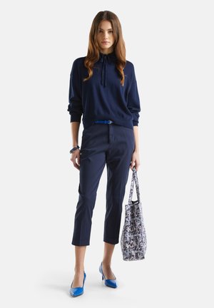 CROPPED TROUSERS - Chino - dark blue