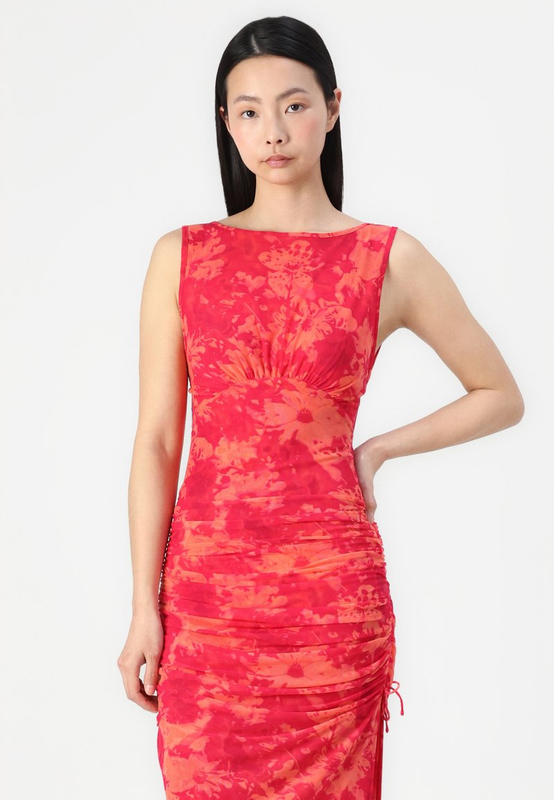 strapless open back dress Free People Floral Print Midi Dress Size 10 – Keren's Closet main image 1