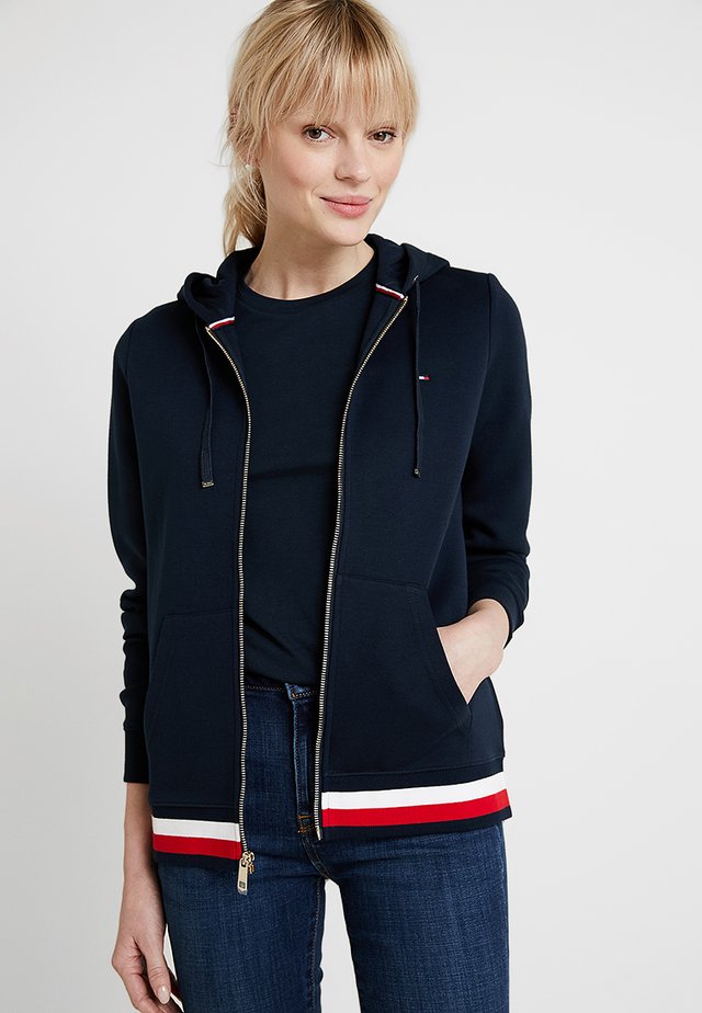 HERITAGE ZIP THROUGH HOODIE - Sweatjacke - midnight