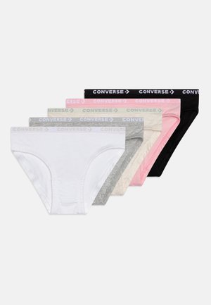 Converse GIRL LOGO WAISTBAND 5 PACK - Braguitas - white