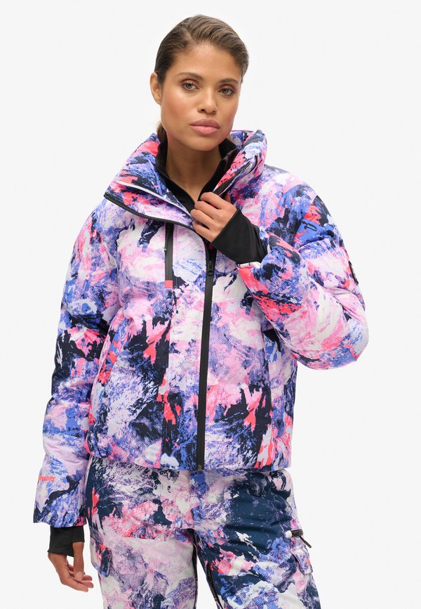 BOXY PUFFER - Winterjacke - mountain mesh purple