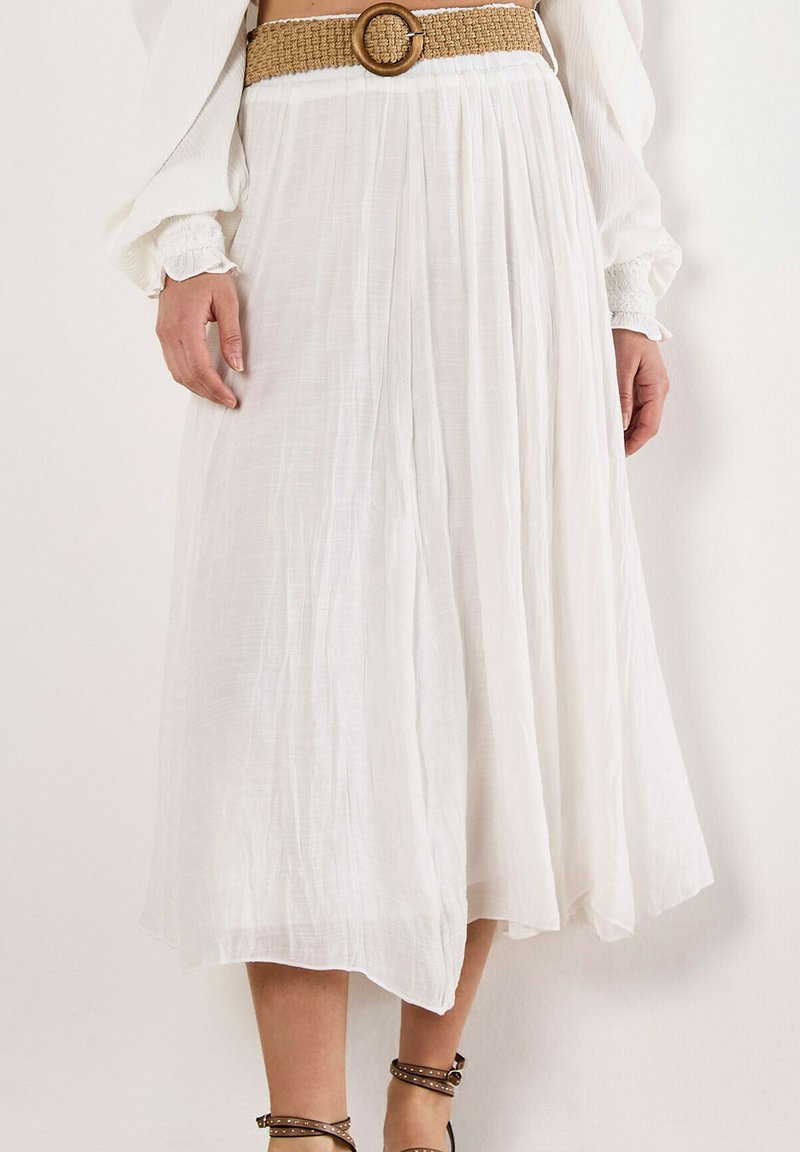 Apricot A-linjainen hame - white